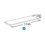 ニッチ什器（メラミン棚板）
