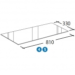 メッシュウォール（ガラス棚・アクリル棚）