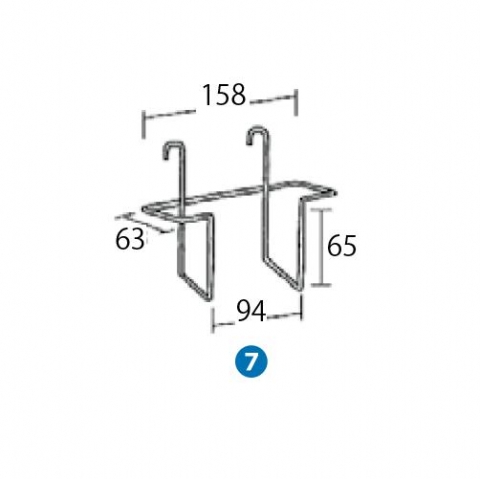 ネット用ポストカードフック