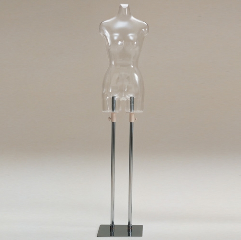 透明トルソ（スタンド式）