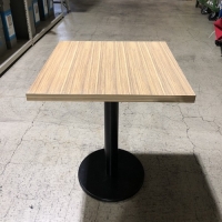 カフェテーブル(角)ゼブラウッド