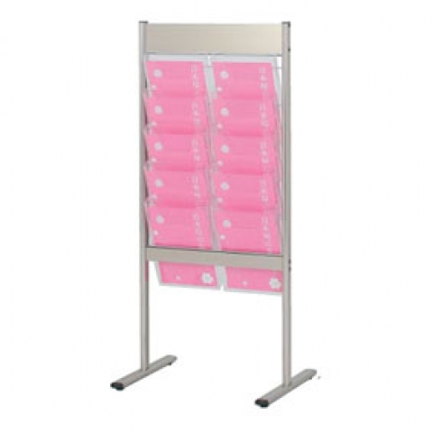 リーフレットカタログスタンド A4x2列5段