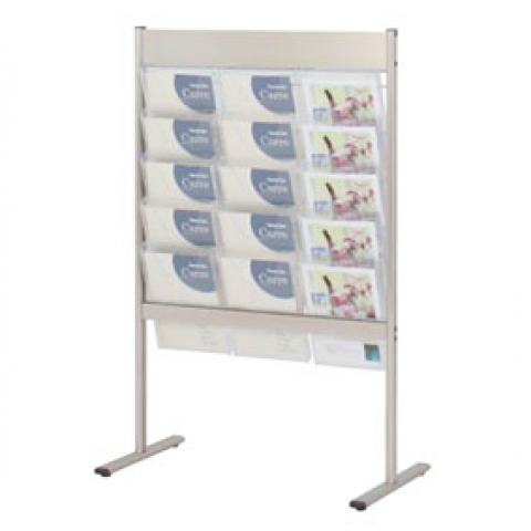 リーフレットカタログスタンド A4x3列5段