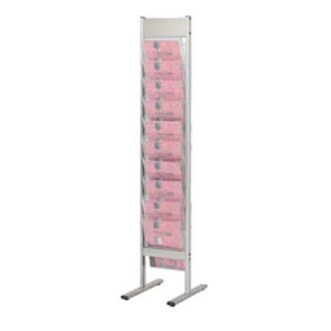 リーフレットカタログスタンド A4x1列10段