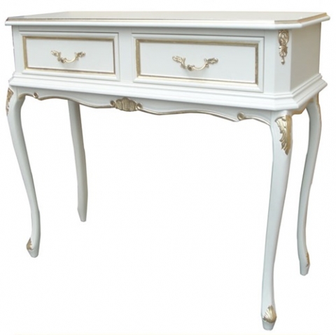 コンソールテーブル（ホワイト/ゴールド）