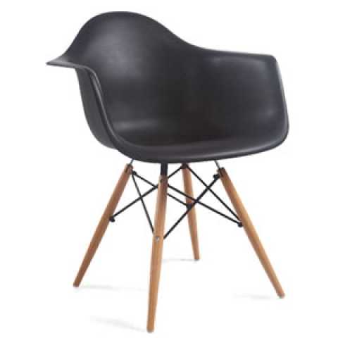 シェルアームチェア（ブラック）