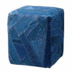 ジーンズスツール(B)パッチワーク