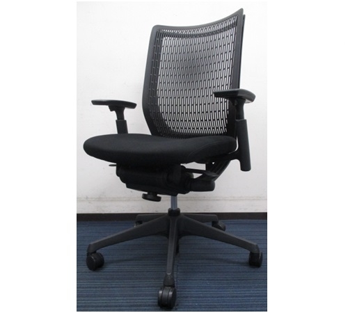 OAチェア・ローバック（ヴィスコンテ）ブラックメッシュ