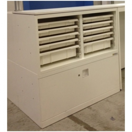 ナースステーション・収納庫(ラテラル)ホワイトトレー