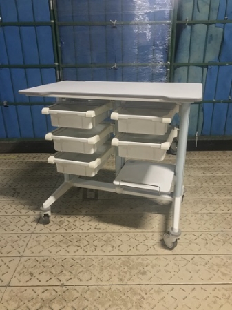 ナースカート・ダブルタイプ(ブルー)