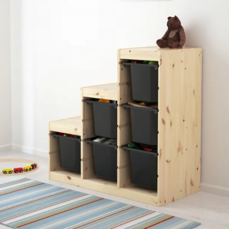 収納ボックス(トロファスト)ブラック