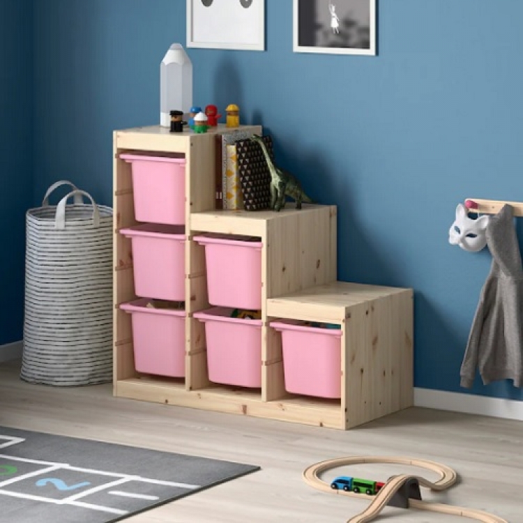 収納ボックス(トロファスト)ピンク