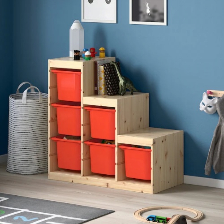 収納ボックス(トロファスト)オレンジ