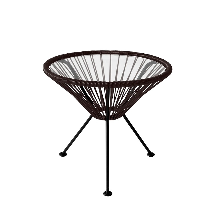 カフェテーブル（アカプルコ）ブラック