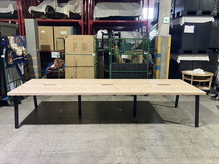 会議テーブルW3600(国産杉)