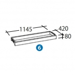 ウッドシェルフラック(ボーダー)