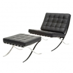 (A)バルセロナチェア (B)バルセロナオットマン