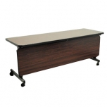 会議用テーブル・木目(幕板付)