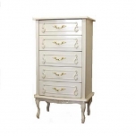 フィオーレ5段チェスト(ホワイト)