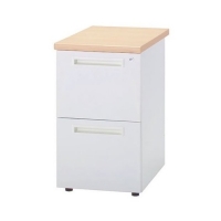 脇机・2段(ホワイト/ナチュラル)