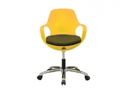 オフィスチェア(ポゴ)イエロー/ブラウン